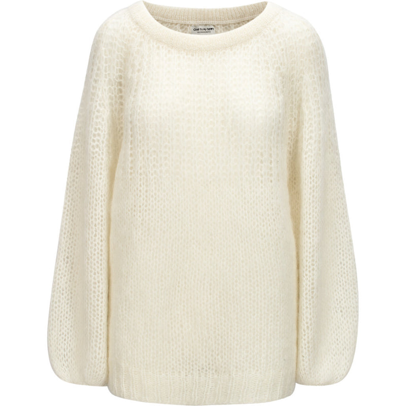 Close to my heart Adele kid mohair sweater Sweater knitted Cream