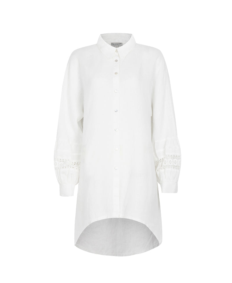 Close to my heart Alice linen tunic Tunic White