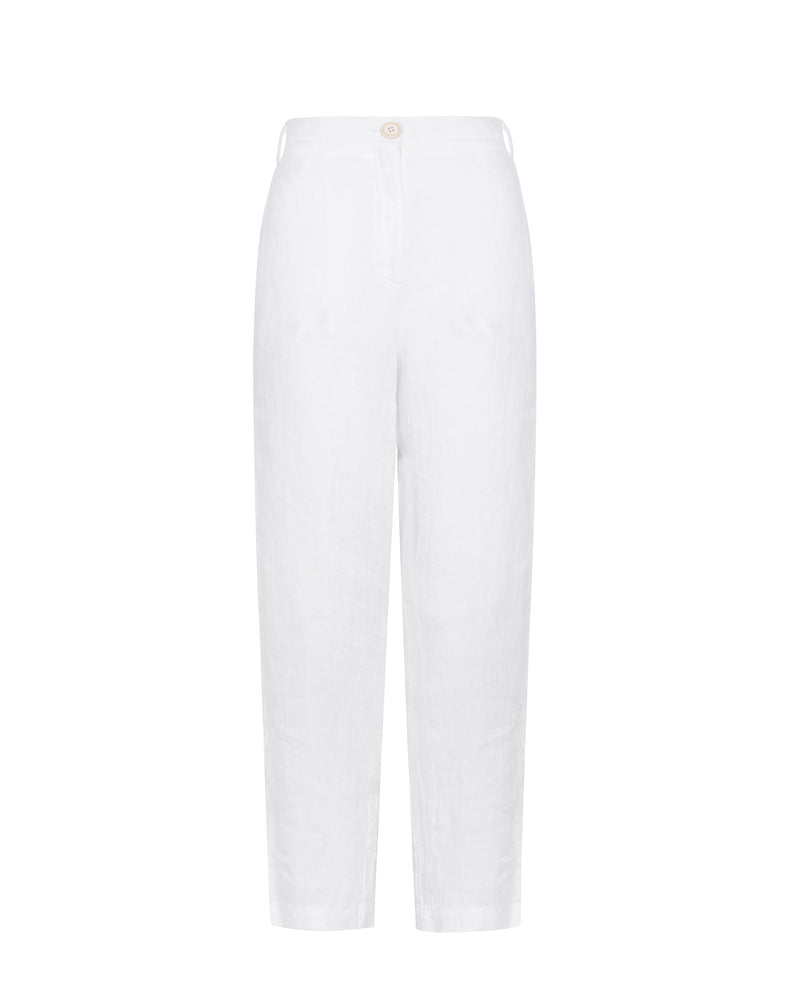 Close to my heart Andy linen pants Pants woven White