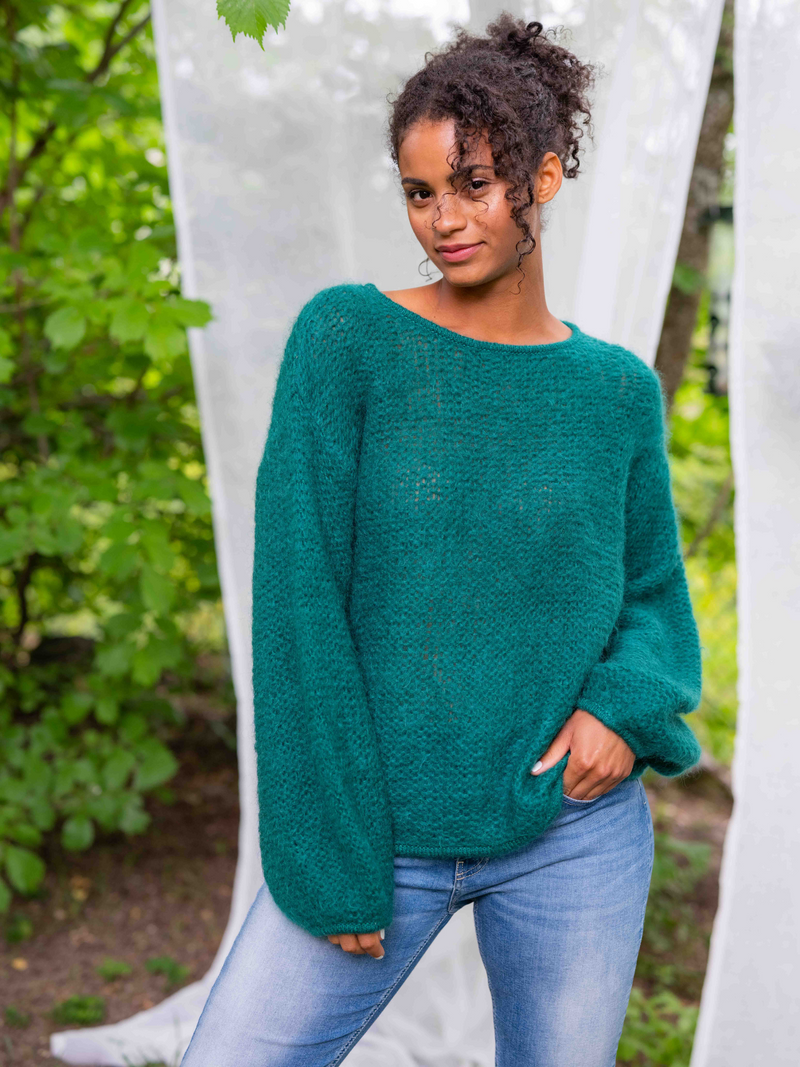 Close to my heart Anjila Sweater Sweater knitted Mystic Green