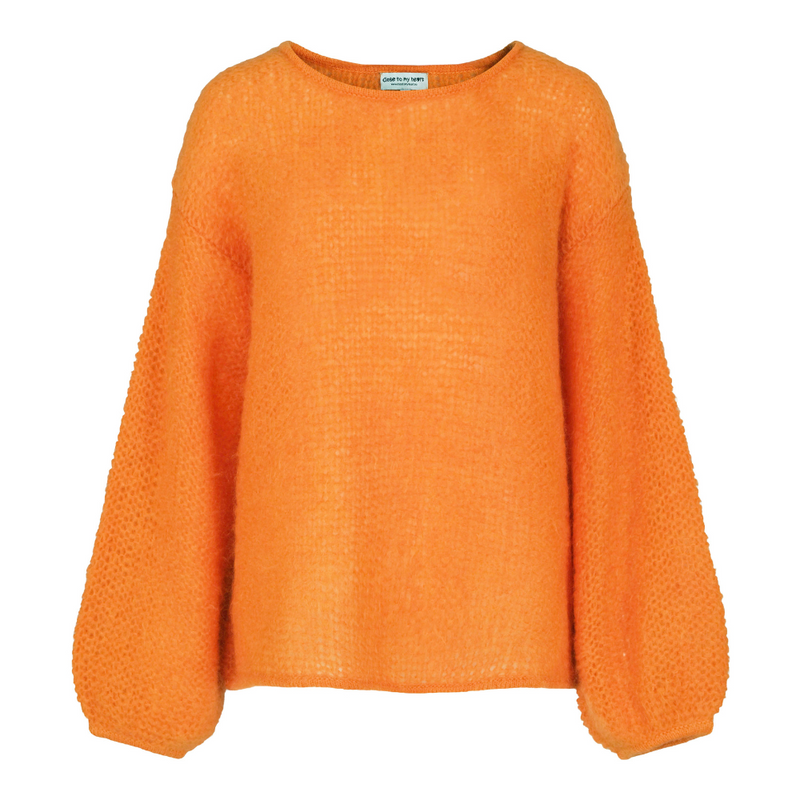 Close to my heart Anjila Sweater Sweater knitted Vibrant Orange