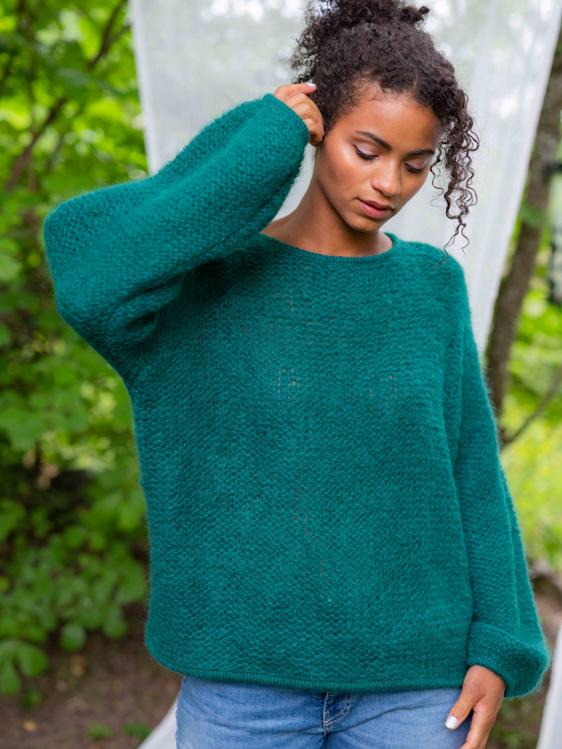 Close to my heart Anjila Sweater Sweater knitted Mystic Green