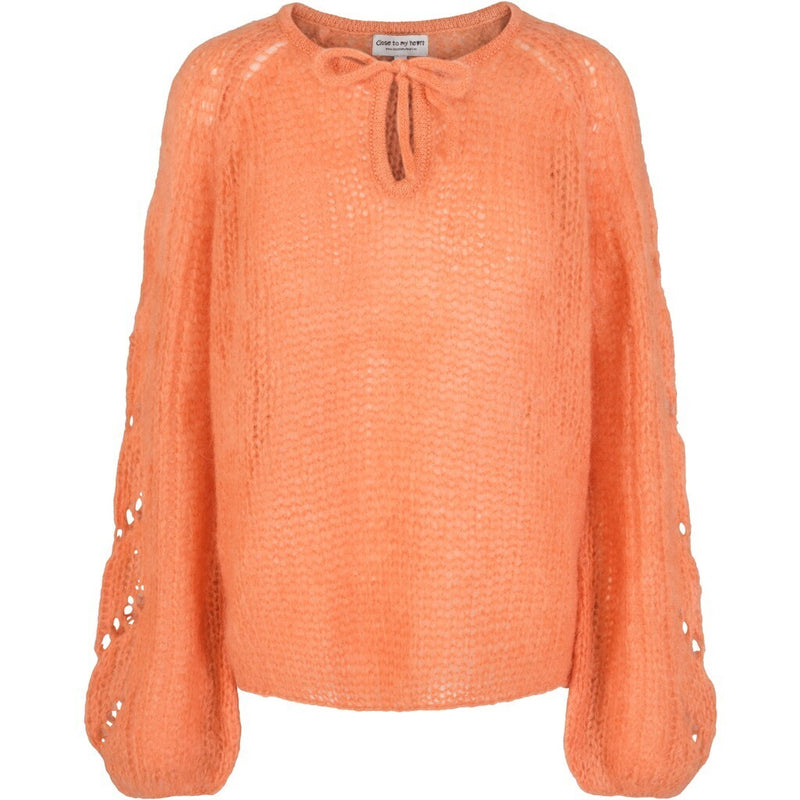 Close to my heart Astha Kid Mohair sweater Sweater knitted Soft Orange