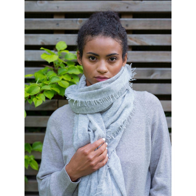 Close to my heart Bandana Scarf Scarf Light Grey Melange