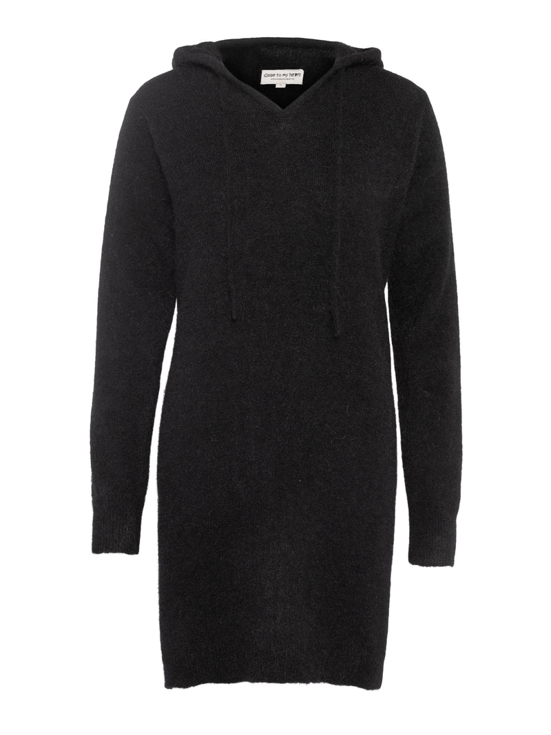 Close to my heart Cassie Hood Dress Knit dress Black