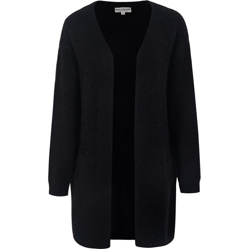 Close to my heart Clara kid mohair cardigan Cardigan Black