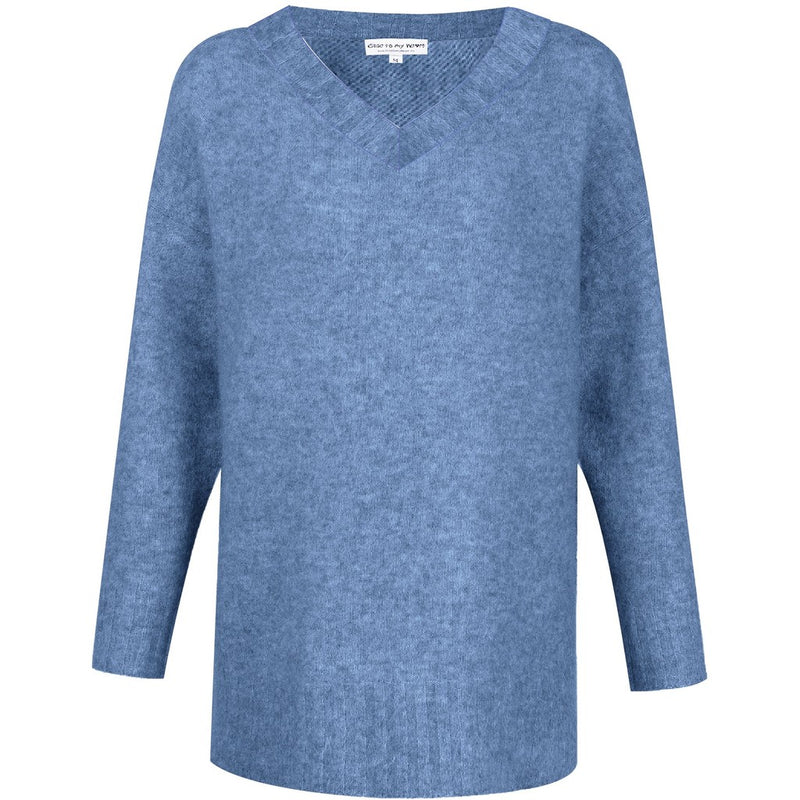 Close to my heart Coco kid mohair sweater Sweater knitted Porcelain Blue