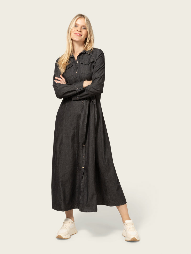 Close to my heart Dina cotton denim dress Dress woven Black Denim