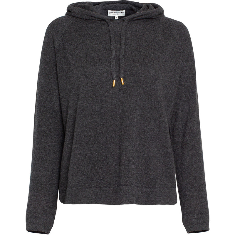 Close to my heart Frankie merino cashmere sweater Hoodie knitted Graphite