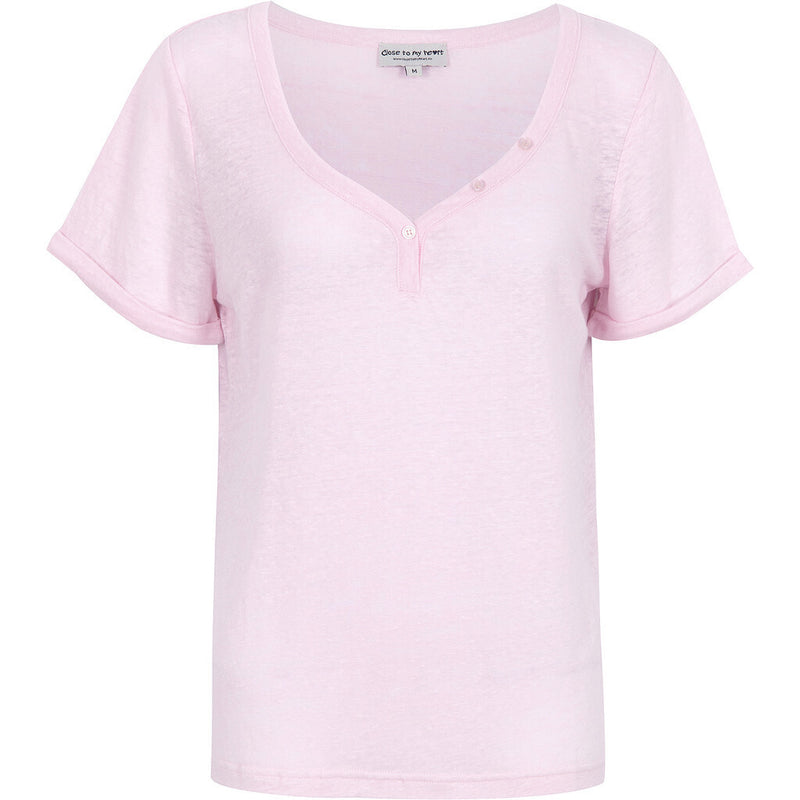 Close to my heart Iowa linen t-shirt T-shirt Barely Pink