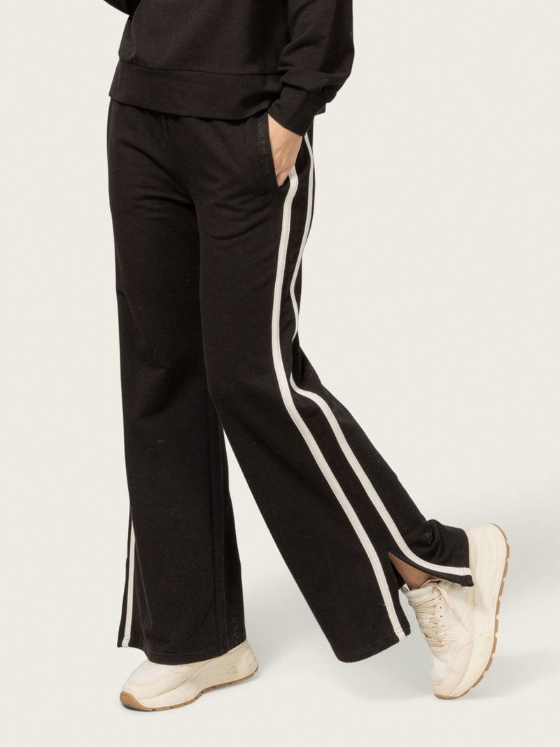 Close to my heart Kim Wide Pants pants jersey Black/offwhite