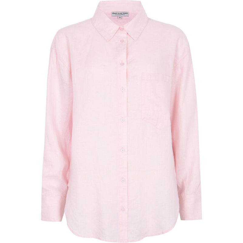 Close to my heart Lana linen shirt Shirt Barely Pink