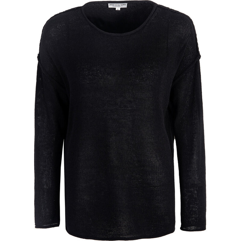 Close to my heart Lennon Linen Sweater Sweater knitted Black
