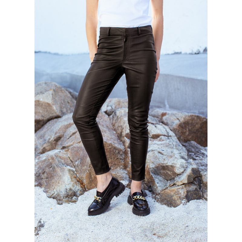 Close to my heart Louis stretch leather pants Pant Espresso