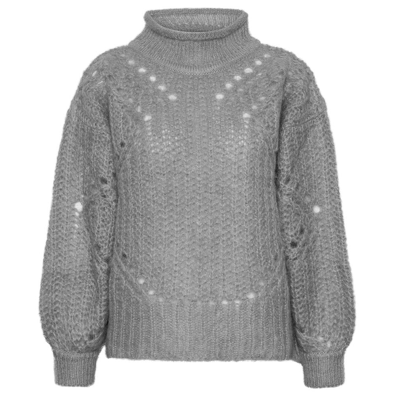 Close to my heart Reese Kid Mohair Sweater Sweater knitted Grey
