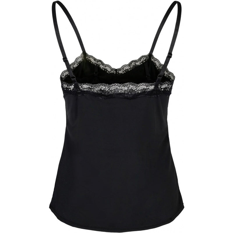 Close to my heart Strap top Lace Top Black