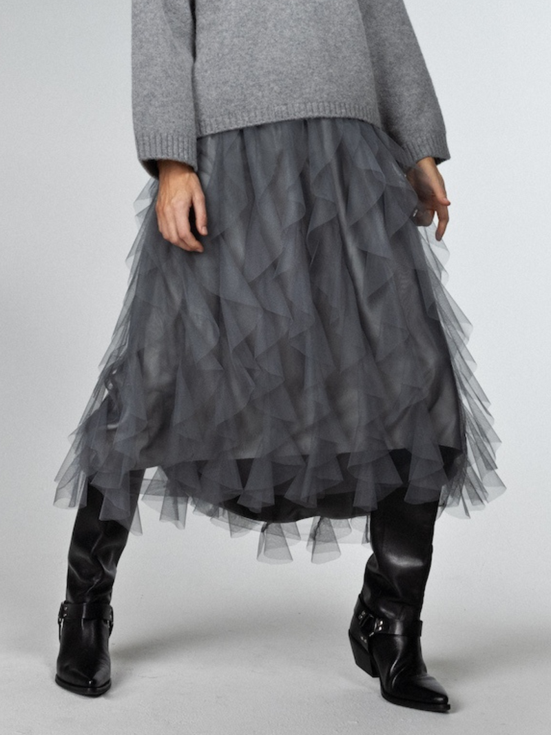 Close to my heart Valentina tulle skirt Skirt Soft Grey