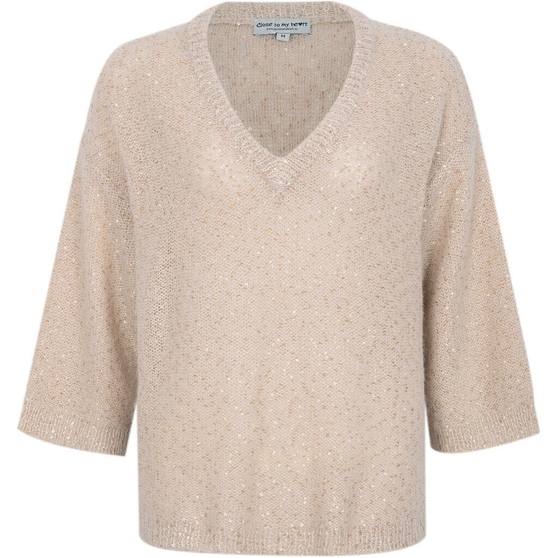 Close to my heart Vanessa sequin sweater Sweater knitted Caramel