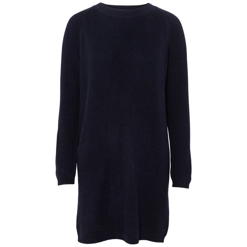 Close to my heart Yin merino cashmere dress Knit dress Navy