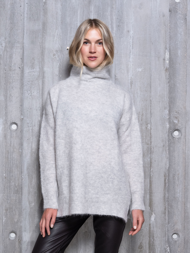 Close to my heart Zaya Sweater Sweater knitted White Grey